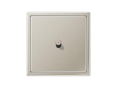 JUNG, LS 1912 CILINDRO Interruttore singolo in acciaio inox con luce di controllo