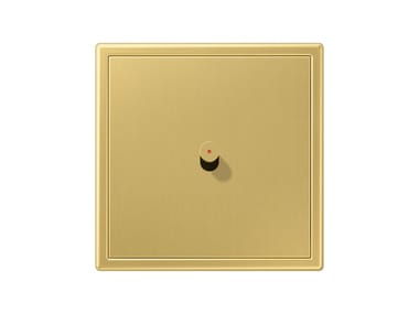 JUNG, LS 1912 CONO Interruttore singolo finitura ottone con luce di controllo