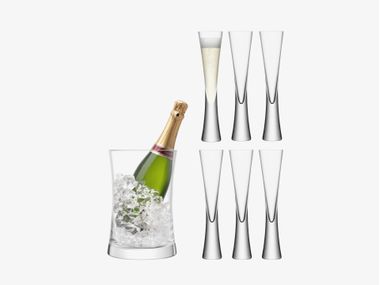 Sektglas aus Glas MOYA SERVING SET LSA