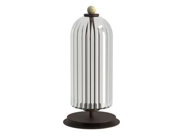 LED brass and glass table lamp DOM MINI LUCE TU