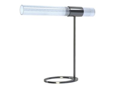 LED brass and glass table lamp SBARLUSC ST01 LUCE TU