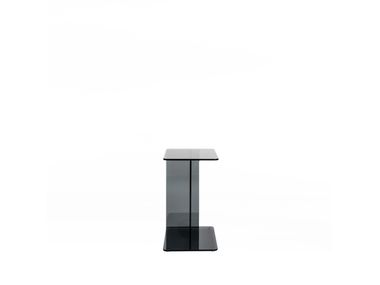 LUCENT | Side table Rectangular tempered glass side table By Case ...