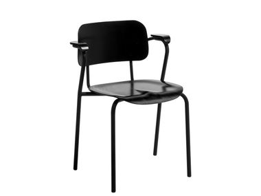 Stackable chair with armrests LUKKI Artek