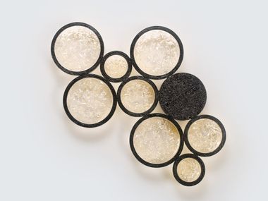 LED handmade bronze wall light LUNA ORBIT LARGE | Wall light Serip