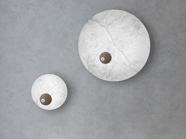 Lampada da parete / lampada da soffitto in alabastro LUNA NUOVA Patrizia Volpato