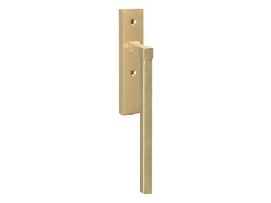 LUXEMBOURG Brass window handle on back plate By Quincalux