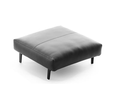 Pouf quadrato in pelle LX679 | Pouf LEOLUX LX