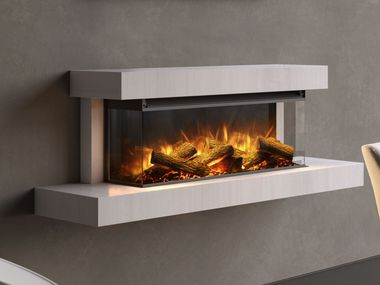 Electric built-in 3-sided fireplace LUMEN 870 WITH FRAME La Nordica-Extraflame