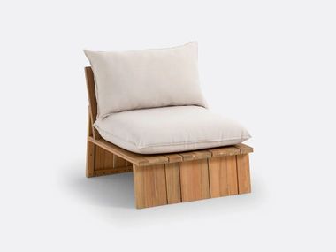 Upholstered garden armchair BRUT La Redoute