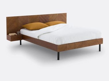 Letto matrimoniale in legno con comodini integrati JEREM La Redoute