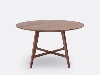 Round wooden table LARSEN La Redoute