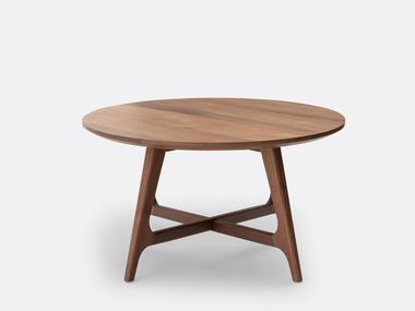 Round wooden coffee table LARSEN La Redoute