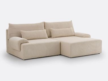 Sofá de fibra sintética com chaise-longues MAONA La Redoute
