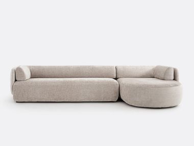 Sofá em fibra de poliéster com chaise-longues MERIDIANO La Redoute