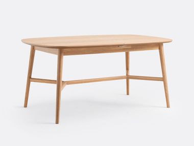 Extending wood veneer table YVAN La Redoute