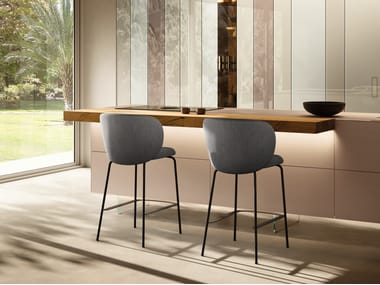 Lago, COLOMBINA Sgabello alto in tessuto