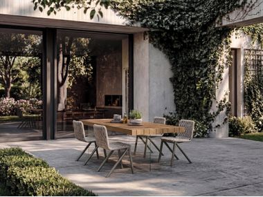 Rectangular teak garden table AIR Lago