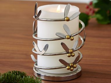 IMEEA Portacandele rotondo SUS304 in acciaio inox per candelabri