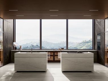 Laminam® wall tiles / flooring RARE MONT BLANC BOOK MATCH DNA Laminam