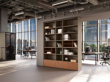Modular office shelving CONTENITORI UNIVERSALI EVO Las Mobili