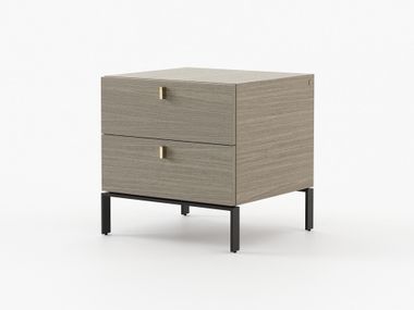 Comodino rettangolare in rovere con cassetti AMBER Laskasas