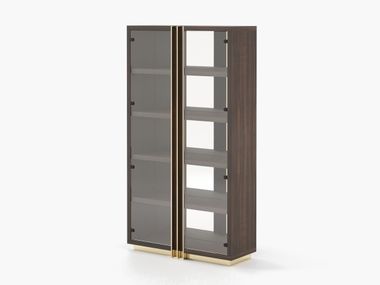 Wood and glass display cabinet D'ARC Laskasas