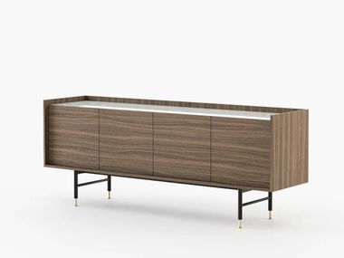 Wooden sideboard with doors DESMOND Laskasas