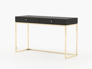 Stainless steel and wood dressing table ESTER Laskasas