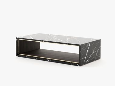 Rectangular marble central coffee table NILO Laskasas