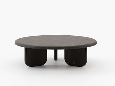 Round wooden coffee table WILLIAMS Laskasas