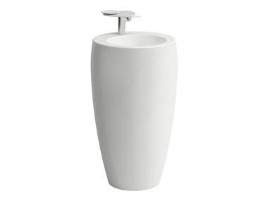Freestanding oval ceramic washbasin ILBAGNOALESSI Laufen
