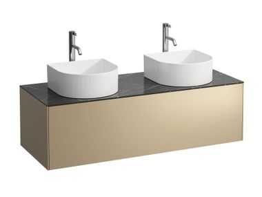 Vanity unit with drawers and integrated washbasin SONAR Laufen