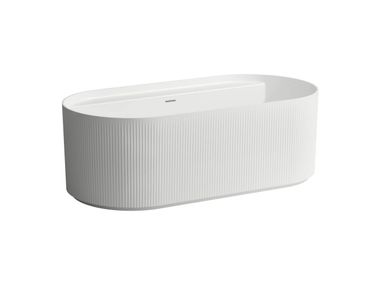 Freestanding oval Solid Surface bathtub SONAR Laufen