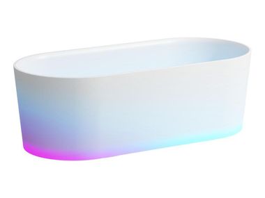 Freestanding Solid Surface bathtub with light VAL Laufen