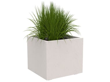 Square cement flower pot ATENA