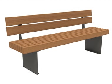 Lazzari, DOMUS Panchina in okumè con schienale