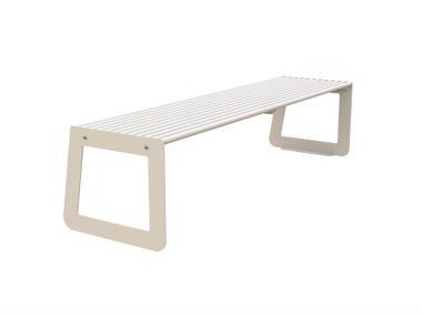 Backless steel bench MALAGA Lazzari