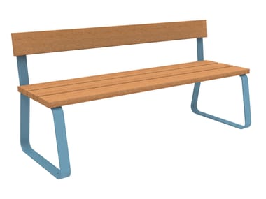 Okumè bench with back SUNNY