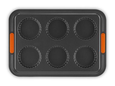 Backform aus Carbonstahl 6-TART MOULD Le Creuset