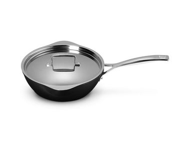 Anodized aluminum pan with double spout CHEF'S PAN Le Creuset