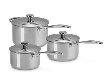 Kochgeschirr-Set aus Edelstahl mit Deckel EVOLUTION Le Creuset