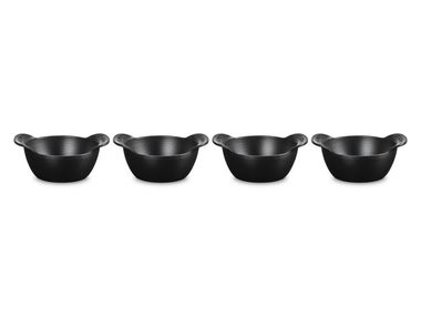 Set of 4 mini cast iron cocottes GOURMAND Le Creuset