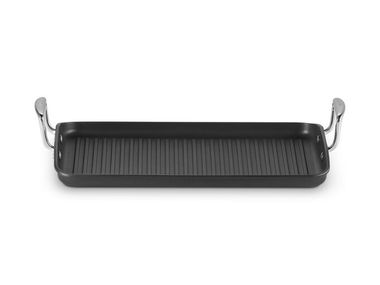 Non-stick aluminum ribbed grill pan with handles GRILL Le Creuset