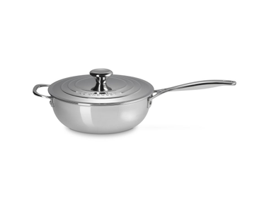Pfanne aus Edelstahl mit Deckel CHEF'S PAN Le Creuset