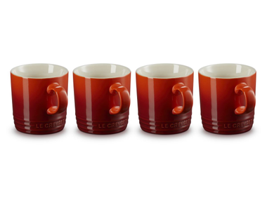 Set of vitrified stoneware cups SET OF 4 LONDON MUGS Le Creuset
