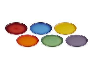 Set of vitrified stoneware plates COUPE Le Creuset