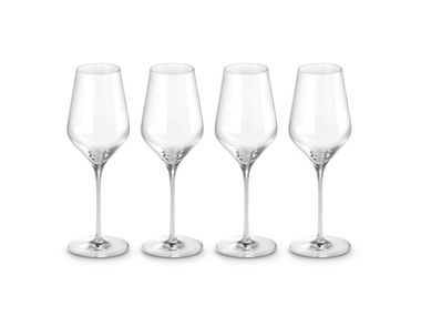 Satz von Gläsern aus Glas SET 4 BICCHIERI VINO BIANCO Le Creuset
