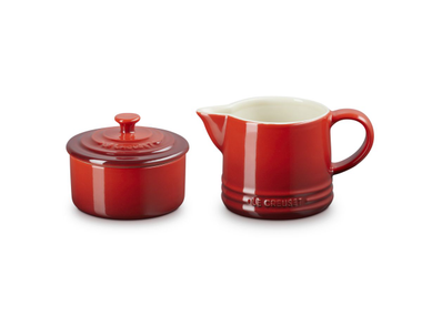 Glazed stoneware milk jug MILK JUG AND SUGAR JAR SET Le Creuset