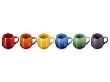 Cups set SET OF 6 RAINBOW MUGS Le Creuset