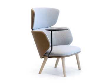 Poltrona in tessuto per contract con tavolino ALISÈ LOUNGE Leyform